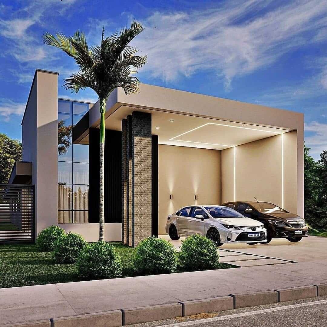 طراحی نمای مدرن برای ویلا